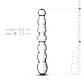 Скляний фаллоімітатор у формі намистин Gildo Glass Dildo No. 19, 20х3,3 см., фото 4