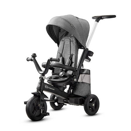 Триколісний велосипед Kinderkraft Easytwist Platinum Grey (KKRETWIGRY0000), фото 1