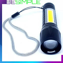 Ліхтарик з акумулятором Police BL 511 COB micro usb charge / Світлодіодний ліхтарик