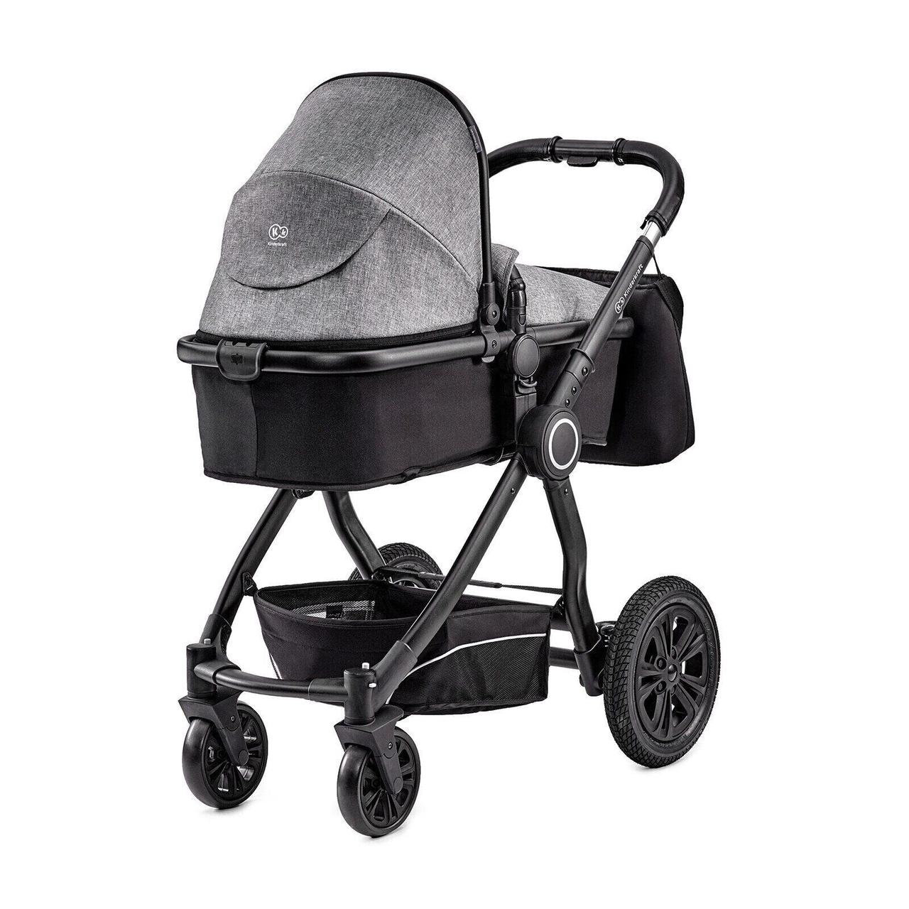 Універсальна коляска 2 в 1 Kinderkraft Veo Black/Gray (KKWVEOBLGR2000)