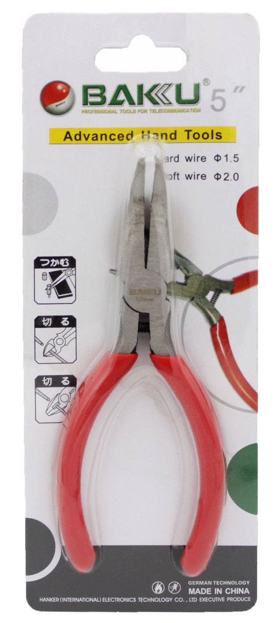 Плоскогубці кутові BAKU BK-055 125mm