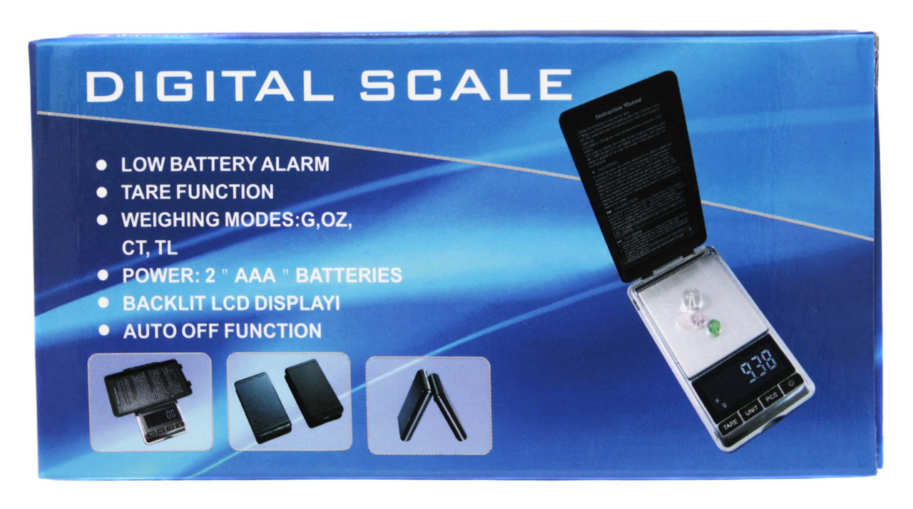Ваги ювелірні 200г 6*12*1.5 DIGITAL SCALE (синя коробка)