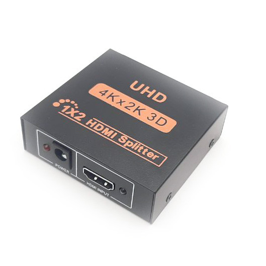 HDMI Splitter 1x2 v1.4, Full 3D 4Kx2K металл - фото 1 - id-p1367889064