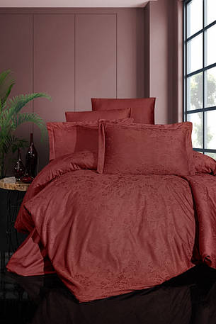 Постільна білизна First Choice Jacquard Satin "Wella Cinnamon" JS 186, фото 1