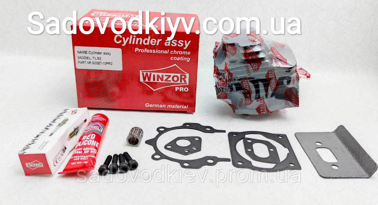 Поршнева група для бензокоси 1E44F WINZOR CHROME PRO GRAFITE SERIA D.44 mm (Найкраща якість)