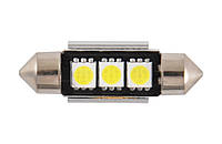 Светодиод Winso SV8.5 T11x36 12V 3LEDS SMD Canbus 5050 WHITE