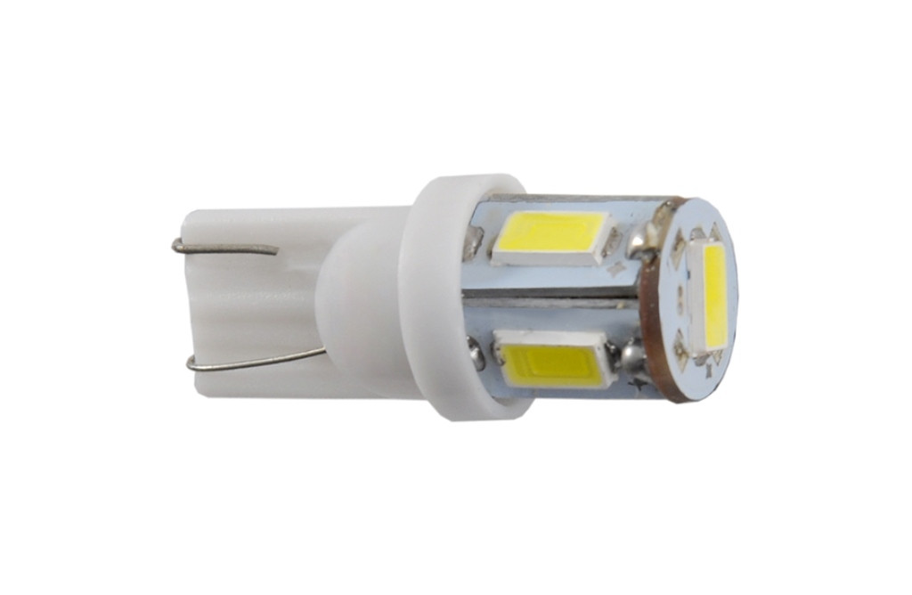 Светодиод Winso W2.1x9.5d T10 12V 5LEDS SMD 5630 WHITE - фото 1 - id-p1367888917