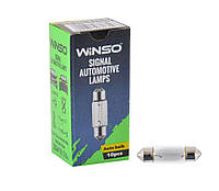 Автолампа накаливания Winso SV8.5 T11 37mm 12V C10W mini 713190 (10шт)