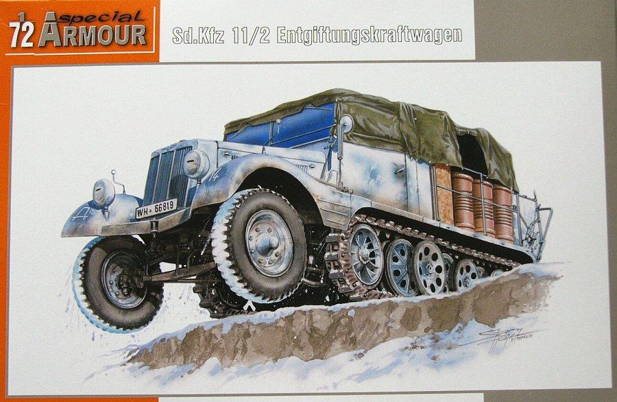 Пластикова модель 1/72 Special Armour 72010 німецький тягач Sd.Kfz.11/2 Entgiftungskraftwagen
