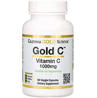 Вітамін С California Gold Nutrition Gold Vitamin C 60 рослинних капсул 1000мг