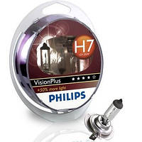 Лампа H7 12V 55W PX26d (PHILIPS) Vision Plus +60%, 2шт — купить в