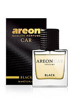 Ароматизатор сухая карточка + Спрей Areon Car Perfume 50ml Black MCP01 (стекло)