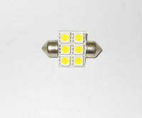 Светодиод МАЯК S8,5 12V T11 31mm 6SMD WHITE (5,0х5,0) (4630010931801)