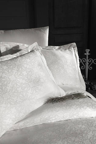 Постільна білизна First Choice Jacquard Satin "Misra White" JS 121, фото 3