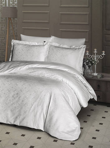Постільна білизна First Choice Jacquard Satin "Misra White" JS 121, фото 1