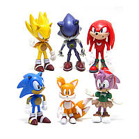 Набор фигурок Super Sonic Соник Ежик и его друзья Первое поколение