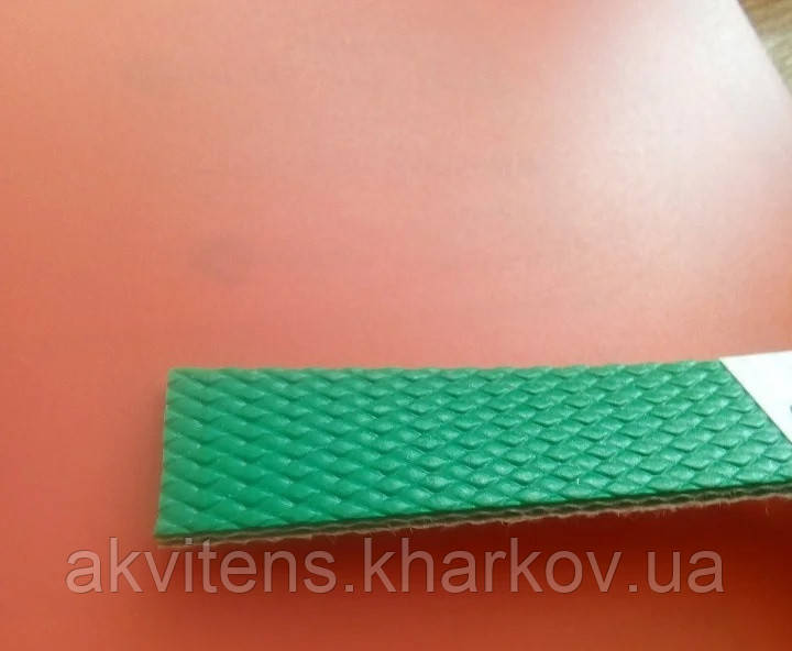 Конвейерна стрічка ПВХ 2,1 мм зелена