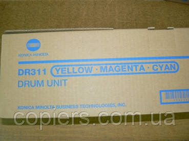 DR311 Y C M Drum Unit Konica Bizhub C360 C280 C220, оригинал, dr-311 color, A0XV0TD, фото 1