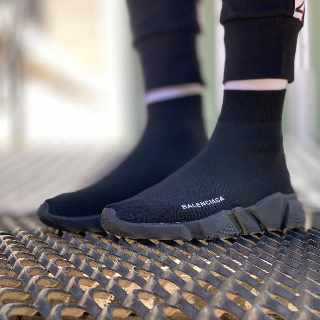 Кросівки чоловічі чорні Balenciaga Speed trainer (03289), фото 1