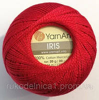 Пряжа Yarn Art Iris 20гр - 138м (916 Красный), Турция