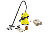 Пилосос Karcher WD3P  для вологого та сухого прибирання + фільтр-мішок 9.611-148.0