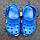 Дитячі сабо Crocs, крокси з піни ЕВА, аквашузи, босоніжки, сандалії, шльопанці Сині, фото 5