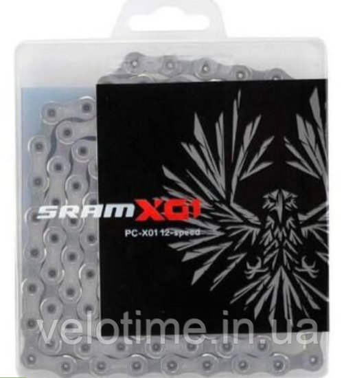 Ланцюг SRAM X01 CN PCX01 EAGLE 126LI W /PWR.LCK 12SP 1PC (сріблястий), фото 1