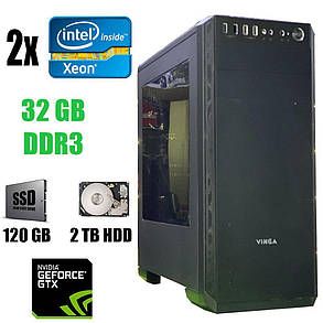 Vinga Tower/2 шт. Intel Xeon X5670 (6(12) ядер по 2.93 - 3.33 GHz) / 32 GB DDR3 / NEW 120 GB SSD+2 TB HDD /, фото 1