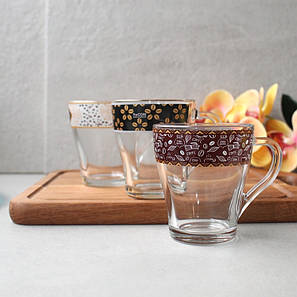 Кружка скляна Кава-відводка "Грація" 250 мл (8124/1649), фото 1