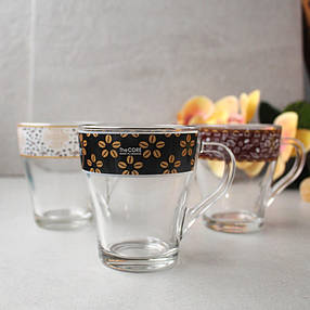 Кружка скляна Кава-відводка "Грація" 250 мл (8124/1649), фото 2
