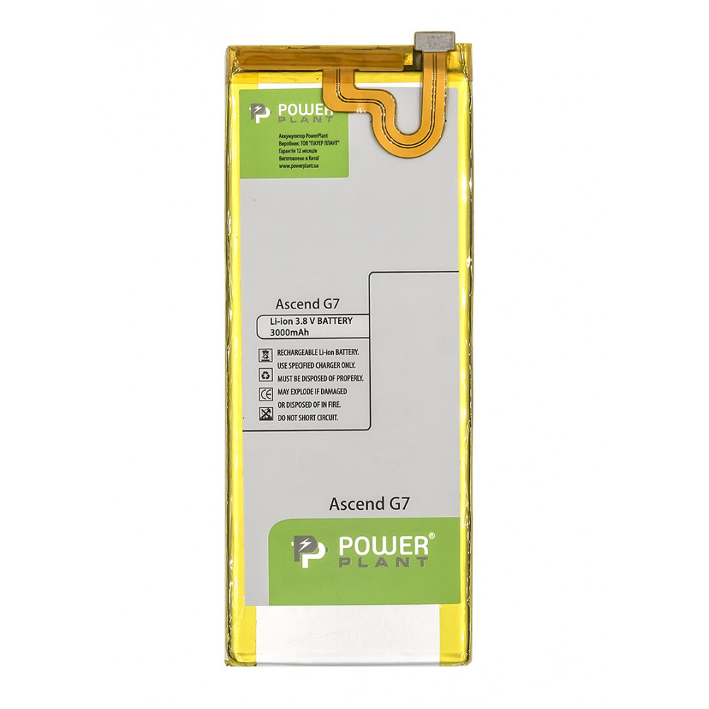 Акумулятор PowerPlant HB3748B8EBC для Huawei Ascend G7 3000mAh