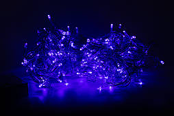 Світлодіодна гірлянда, 12 м, 240 л, 8 режимів, синій, IP44 (350124)