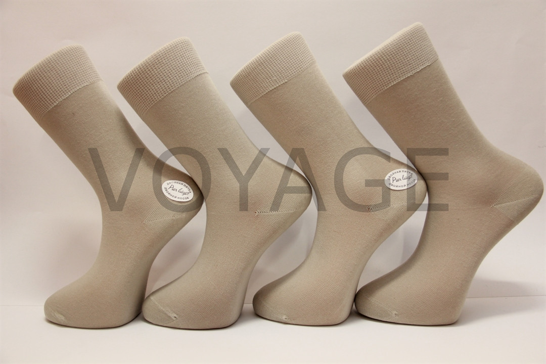 Чоловічі шкарпетки високі з бавовни П'єр Луїджі 1004,1005 38-40 таш