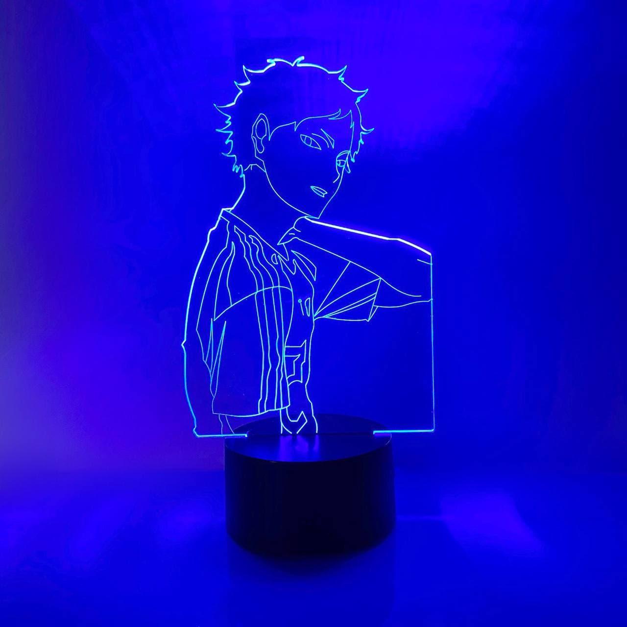 3D нічник "Акаяші Кейджі" (ВОЛІЧНЕ ЗОБРАЖЕННЯ)+ пульт ДК + мережевий адаптер + батарейки (3ААА)  3DTOYSLAM, фото 1