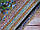 Стразинова стрічка на силіконі, колір БІРЮЗОВИЙ/СЕРЕБРО, смужка 40 см х 1см, фото 2