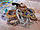 Стразинова стрічка на силіконі, колір БІРЮЗОВИЙ/СЕРЕБРО, смужка 40 см х 1см, фото 3