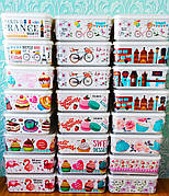 Набір лотків, лоточки, судочки, лоток, судок, контейнер для їжі 4шт | Лотки харчові