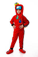 Червоний AmongUs "Амонг Ас" карнавальний костюм для дітей