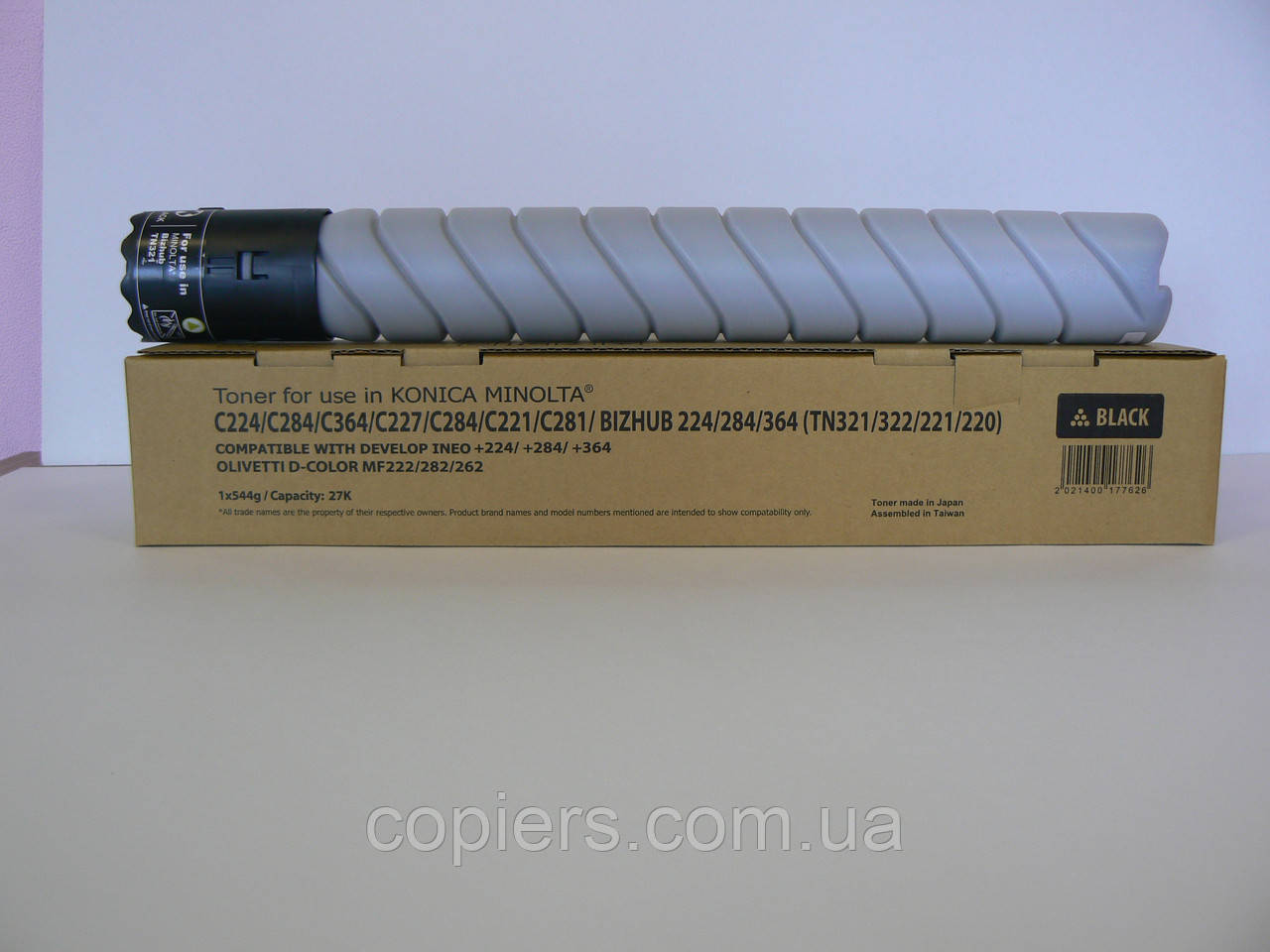 Тонер картридж TN321K TN322K TN221K TN220K Bizhub c224/c284/c364, Tomoegawa, Japan A33K150, фото 1