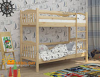 Ліжко Двоярусне Трансформер Бай-Бай Без Ящиків, 80х190, Бук