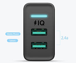 Зарядний пристрій Floveme 2 USB 5V/2.4 A 12W, фото 3