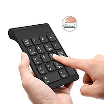 Бездротова цифрова клавіатура 18 клавіш (чорний), фото 2