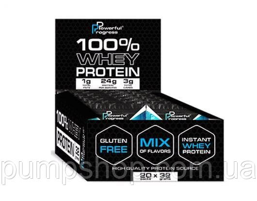 Сироватковий протеїн Powerful Progress 100% Whey Protein 32 г (20 порц.) (Мікс смаків), фото 1