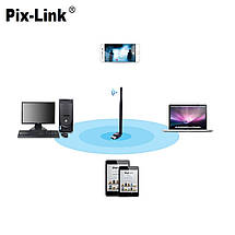 USB-WiFi Адаптер Pix-Link 150 Мбіт/с 2.4 GHz (LV-UW10), фото 2