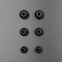 Амбушюри для вакуумних навушників KZ комплект 3 пари в боксі чорний, фото 3