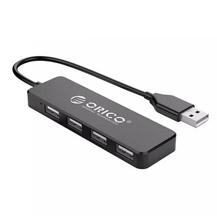 USB-хаб Orico FL01 на 4 порти OTG (чорний) довжина кабелю 30 см, фото 2