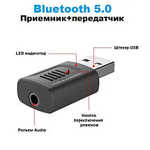 Аудіо Приймач Передавач Адаптер Bluetooth 5.0 Vikefon KN319(M135), фото 2
