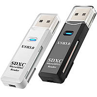 Картридер Fonken Micro SD/T-FLASH USB 3.0 (черный)
