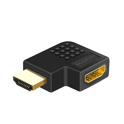 Перехідник HDMI - HDMI кутовий лівий (штекер - гніздо), фото 2