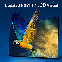 Перехідник HDMI - HDMI кутовий лівий (штекер - гніздо), фото 3